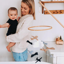 Load image into Gallery viewer, Airplanes in the Clouds, Baby Crib Mobile