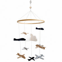Load image into Gallery viewer, Airplanes in the Clouds, Baby Crib Mobile