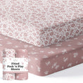 Load image into Gallery viewer, Antique Rose, Pack 'n Play Sheets (2-Pack)
