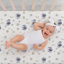 Load image into Gallery viewer, Scandinavian Galaxy and Elephant, Bassinet Sheets (2-Pack)