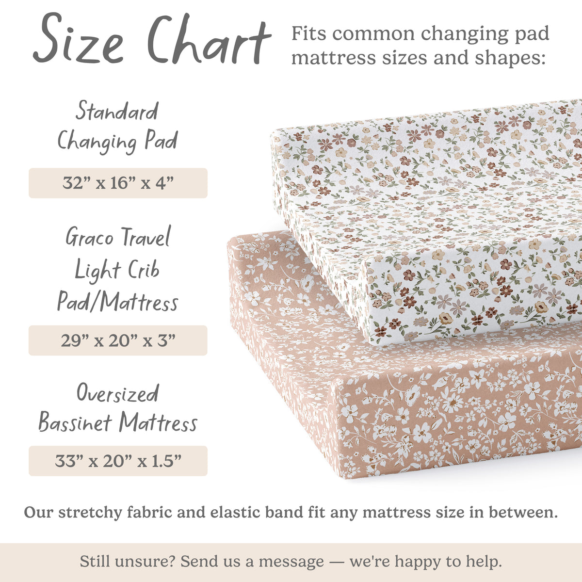 Fleurette, Changing Pad Covers (2-Pack)