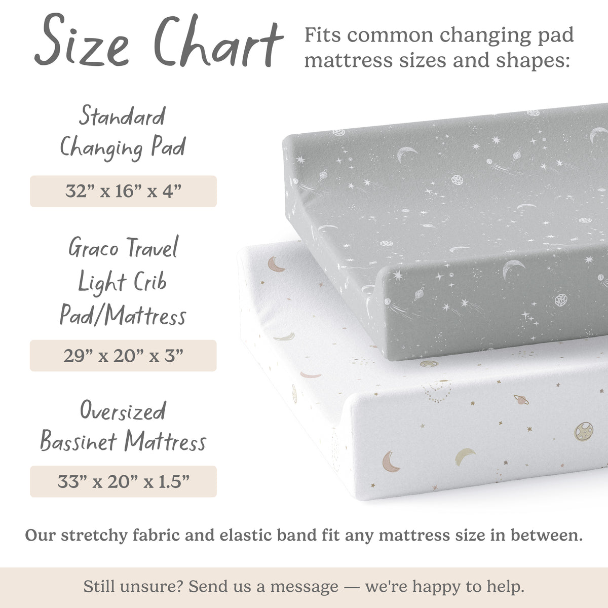 Galaxy, Moon & Stars, Changing Pad Covers (2-Pack)
