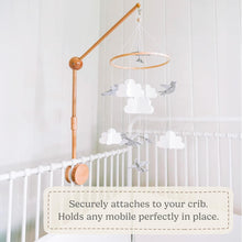 Load image into Gallery viewer, Adjustable 3D Wooden Baby Crib Mobile Arm Holder