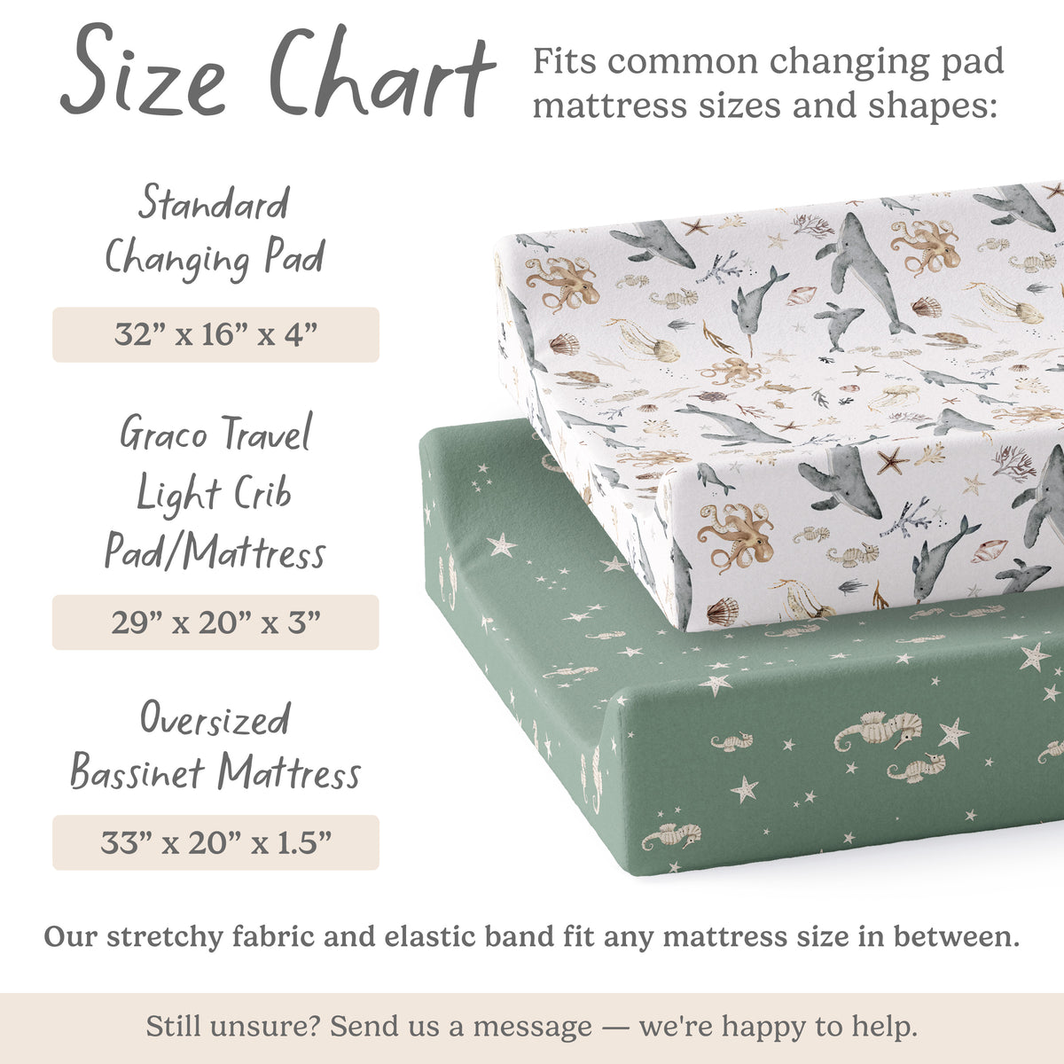 Ocean Odyssey, Changing Pad Covers (2-Pack)
