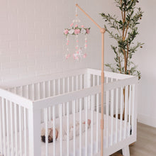 Load image into Gallery viewer, Baby Crib Mobile Arm Wooden Holder Floor Stand [Natural Beech Wood]