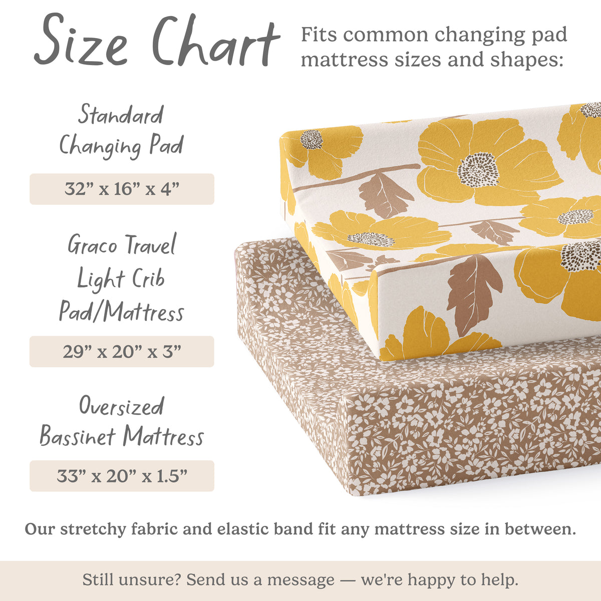 Poppy Fields, Changing Pad Covers (2-Pack)