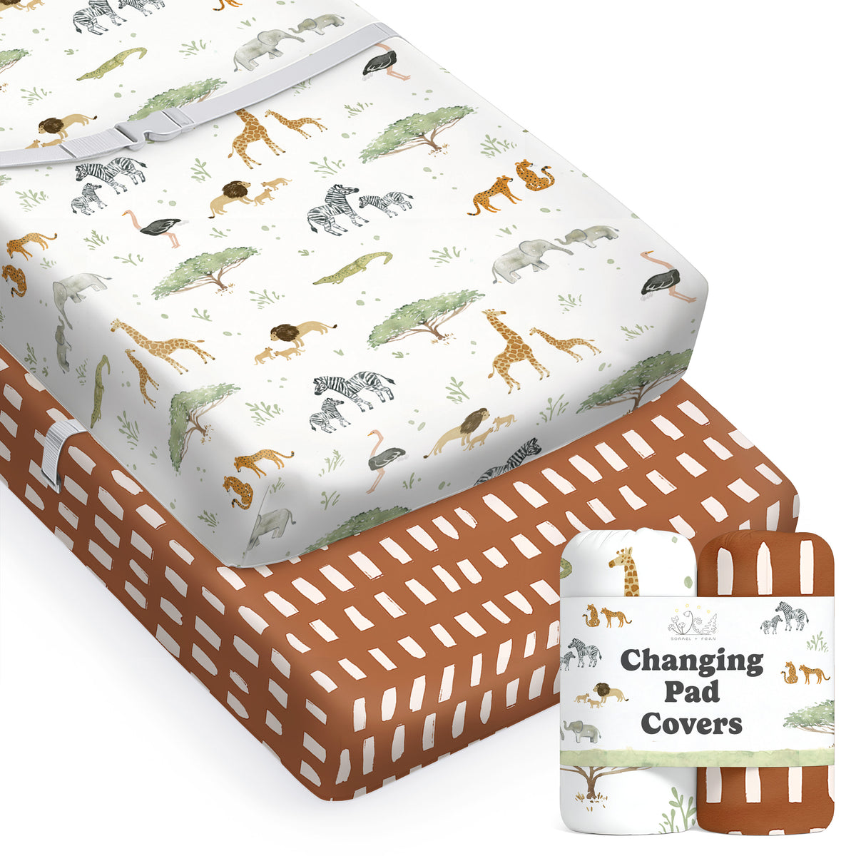 Safari Adventure, Changing Pad Covers (2-Pack)