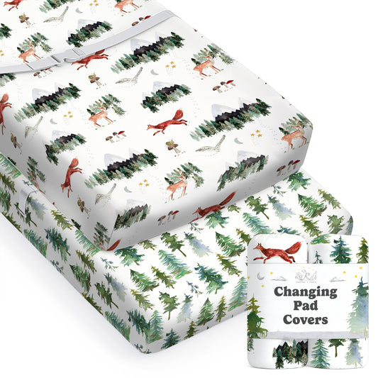 Starry Woodland, Changing Pad Covers (2-Pack)