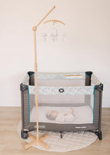 Load image into Gallery viewer, Adjustable 3D-Wooden Baby Crib Mobile Arm Holder Floor Stand [Natural Beechwood]