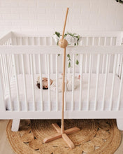 Load image into Gallery viewer, Adjustable 3D-Wooden Baby Crib Mobile Arm Holder Floor Stand [Natural Beechwood]