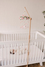 Load image into Gallery viewer, Adjustable 3D-Wooden Baby Crib Mobile Arm Holder Floor Stand [Natural Beechwood]