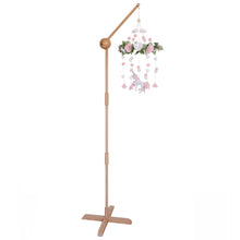 Load image into Gallery viewer, Adjustable 3D-Wooden Baby Crib Mobile Arm Holder Floor Stand [Natural Beechwood]