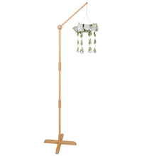 Load image into Gallery viewer, Baby Crib Mobile Arm Wooden Holder Floor Stand [Natural Beech Wood]