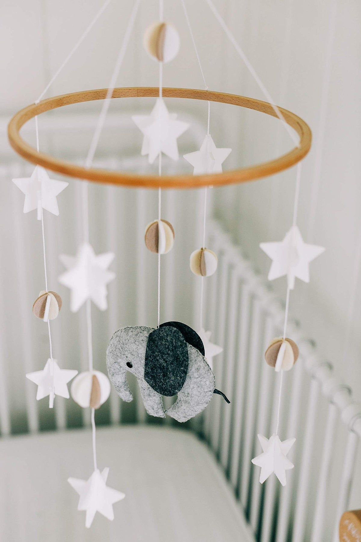Scandinavian Elephant, Baby Crib Mobile