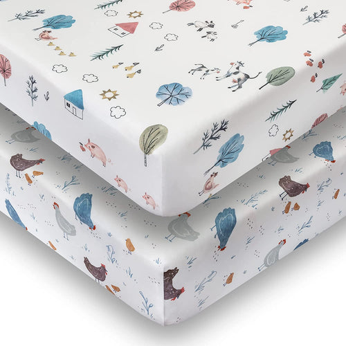 Farm Animals, Crib Sheets (2-Pack)