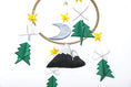 Load image into Gallery viewer, Starry Woodland Night, Baby Crib Mobile (Evergreen, Short Version)
